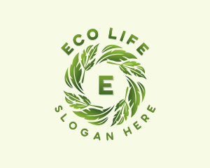 Environmental Garden Leaves logo design