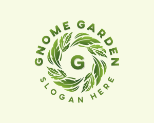 Environmental Garden Leaves logo design