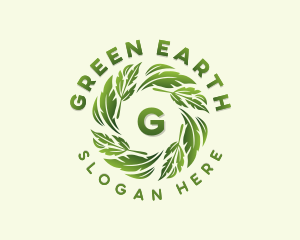 Environmental Garden Leaves logo design