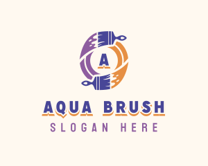 Paint Brush Tool logo design