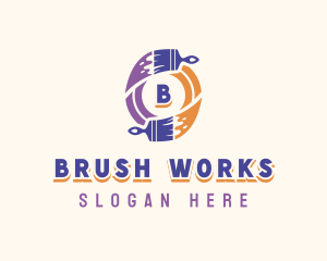 Painter Paint Brush logo