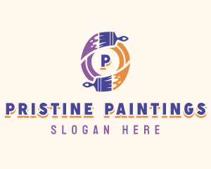 Paint Brush Tool logo design