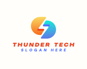 Electric Thunder Bolt logo design