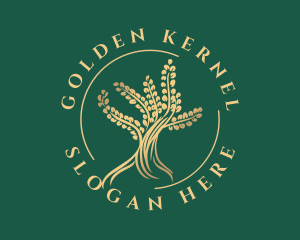 Wellness Golden Tree logo design