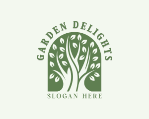 Environmental Garden Tree logo design