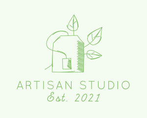 Natural Green Tea logo design