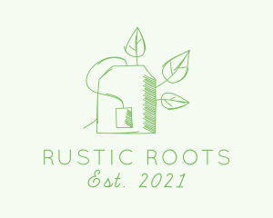 Natural Green Tea logo design