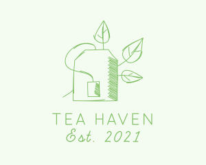 Natural Green Tea logo design