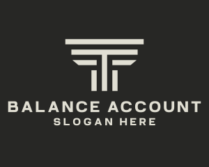 Law Firm Finance Letter T logo