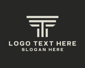 Architecture - Law Firm Finance Letter T logo design