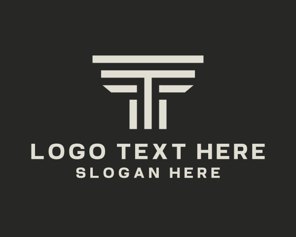 Law Firm Finance Letter T logo