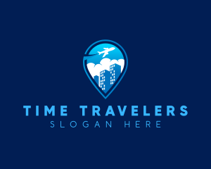 Airplane City Travel logo design