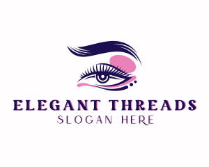 Eyelash Perm Threading logo design