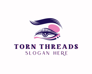 Eyelash Perm Threading logo design