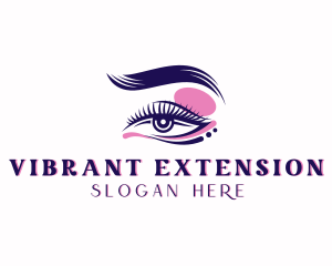 Eyelash Perm Threading logo design