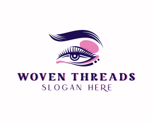 Eyelash Perm Threading logo design