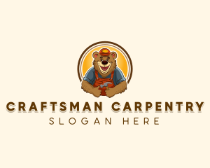 Hammer Carpenter Bear logo design