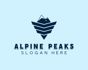 Winged Mountain Peak logo design