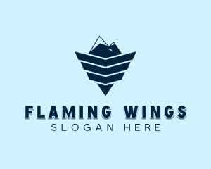 Winged Mountain Peak logo design