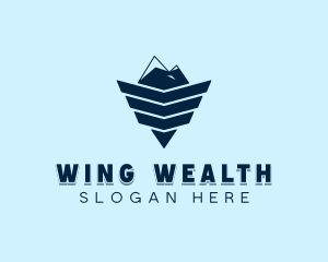 Winged Mountain Peak logo design