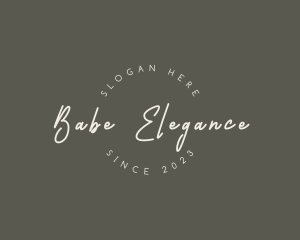 Elegant Cursive Business logo design