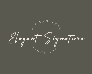 Elegant Cursive Business logo design