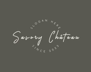 Elegant Cursive Business logo design