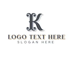 Elegant Business Brand Letter K logo