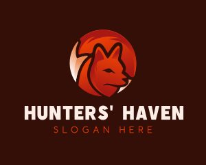 Wild Fox  Hunter logo design