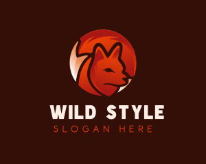 Wild Fox  Hunter logo design