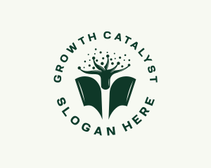 Book Tree Knowledge logo design