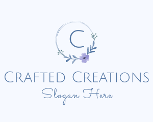 Watercolor Floral Wedding logo design