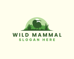 Wild Kiwi Bird logo design