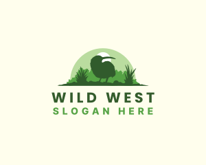 Wild Kiwi Bird logo design