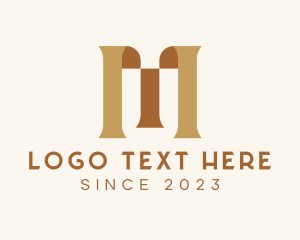 Medieval Letter M logo design