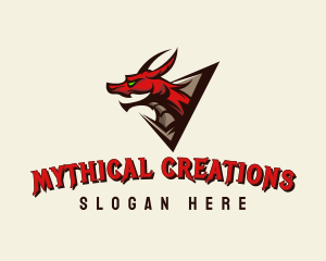 Dragon Mythical Gaming logo design