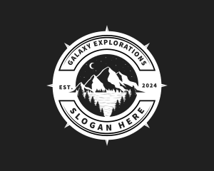 Night Mountain Outdoor Adventure logo design