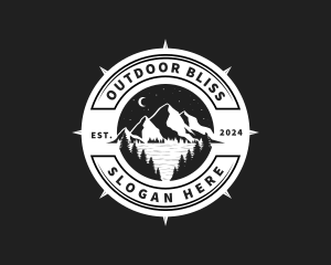 Night Mountain Outdoor Adventure logo design