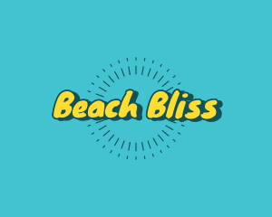 Bright Summer Beach logo design