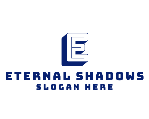 Minimalist Inline Shadow logo design