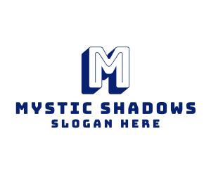 Minimalist Inline Shadow logo design