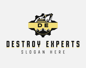 Excavator Excavation Construction logo design