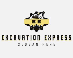 Excavator Excavation Construction logo design