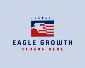 American Eagle Flag logo design