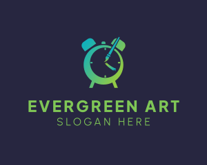 Art Class Clock  logo design