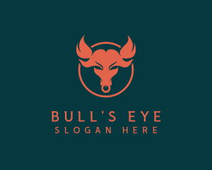 Bull Flame Ring logo design