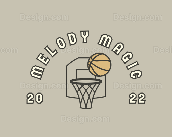 Basketball Sports Game Logo