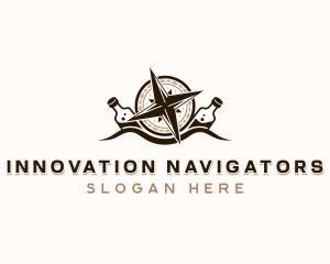 Compass Navigation Travel  logo design