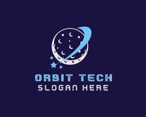 Moon Star Orbit logo design