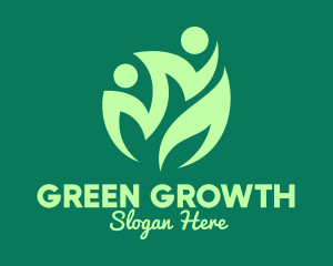 Green Healthy Community logo design